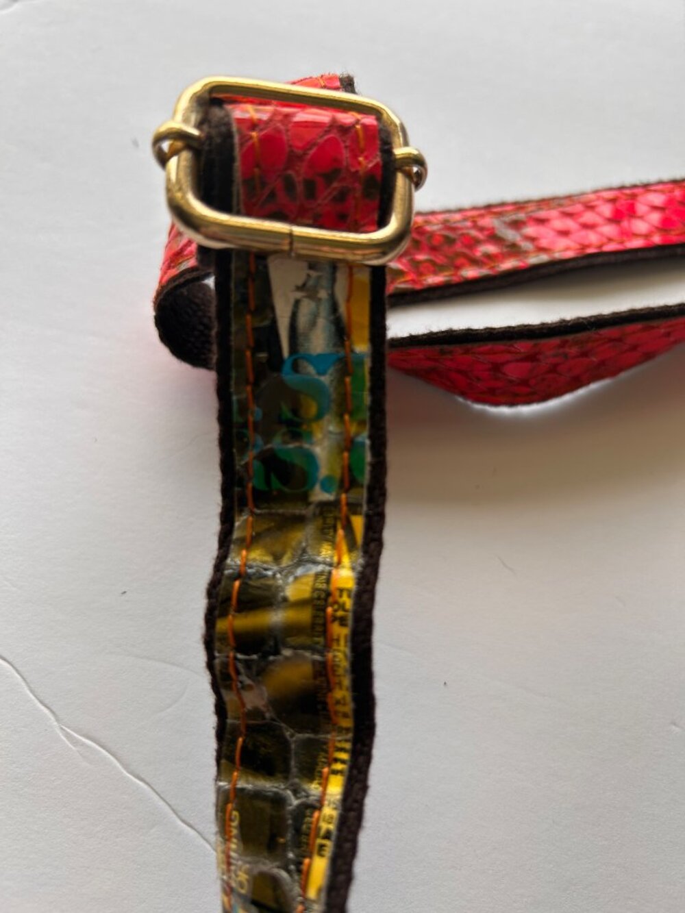 Boho Patchwork Floral Embossed Crossbody Bag | 3D Appliqué Flowers w/Rhinestone - Picture 8 of 15